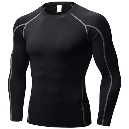 Mens Compression Shirts Long Sleeve Athletic Compression T Shirts Base Layer Cool Dry Workout Shirt Sports Running Tops